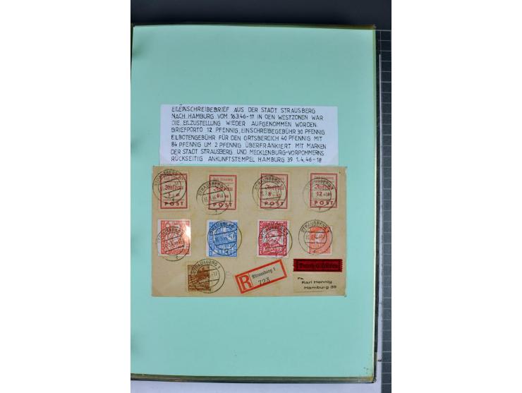 1828/1995, sehr umfangreiche Ausstellungs-Sammlung "Die Eilboten-Post" ab Vorphila in 11 Alben mit einigen hundert Briefen, K