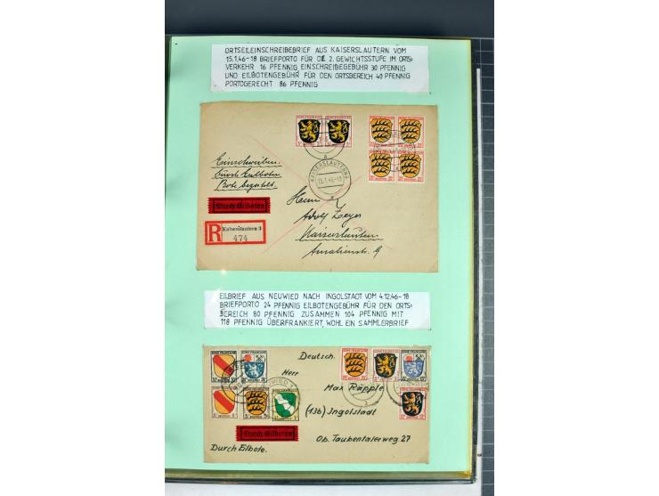 1828/1995, sehr umfangreiche Ausstellungs-Sammlung "Die Eilboten-Post" ab Vorphila in 11 Alben mit einigen hundert Briefen, K