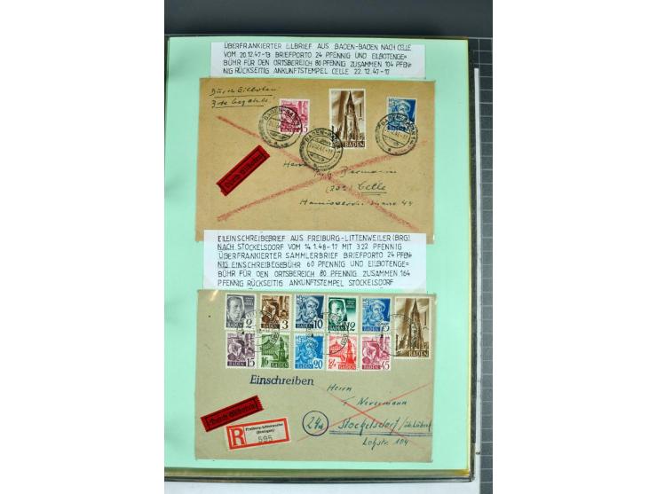 1828/1995, sehr umfangreiche Ausstellungs-Sammlung "Die Eilboten-Post" ab Vorphila in 11 Alben mit einigen hundert Briefen, K