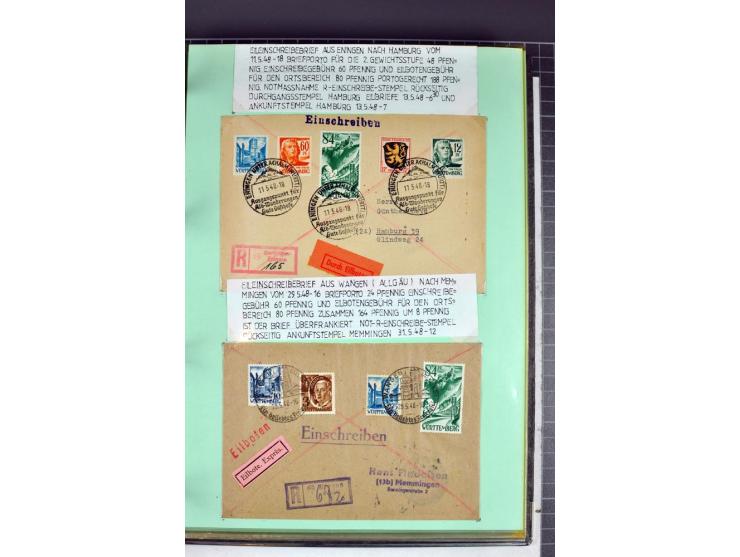 1828/1995, sehr umfangreiche Ausstellungs-Sammlung "Die Eilboten-Post" ab Vorphila in 11 Alben mit einigen hundert Briefen, K