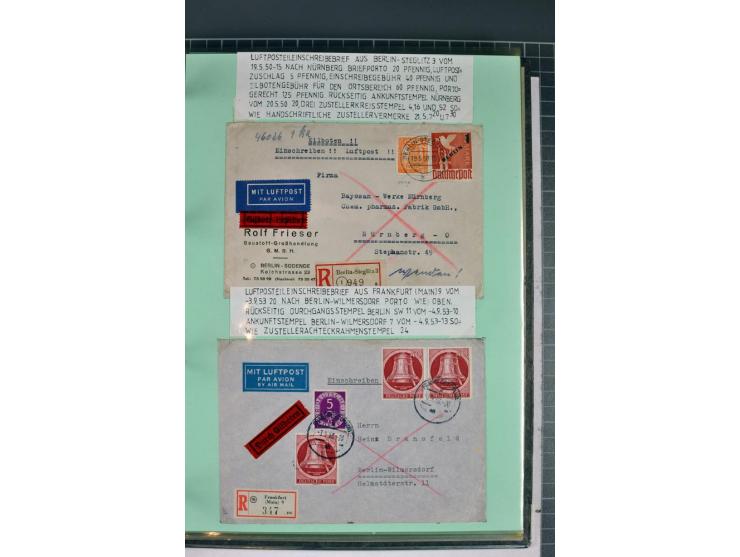 1828/1995, sehr umfangreiche Ausstellungs-Sammlung "Die Eilboten-Post" ab Vorphila in 11 Alben mit einigen hundert Briefen, K