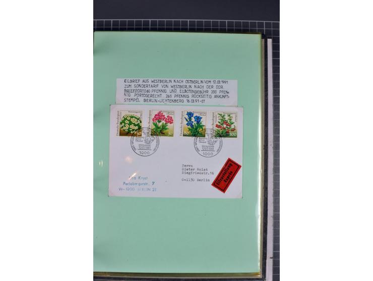 1828/1995, sehr umfangreiche Ausstellungs-Sammlung "Die Eilboten-Post" ab Vorphila in 11 Alben mit einigen hundert Briefen, K