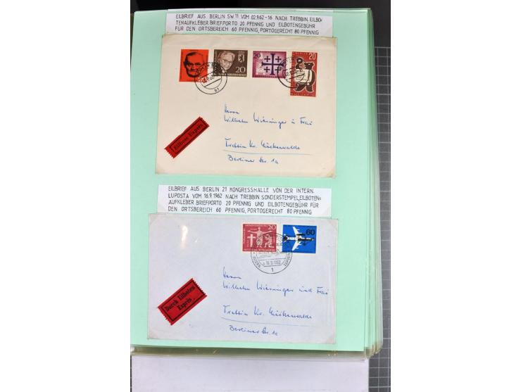 1828/1995, sehr umfangreiche Ausstellungs-Sammlung "Die Eilboten-Post" ab Vorphila in 11 Alben mit einigen hundert Briefen, K