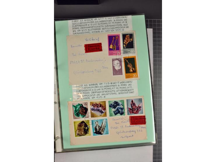 1828/1995, sehr umfangreiche Ausstellungs-Sammlung "Die Eilboten-Post" ab Vorphila in 11 Alben mit einigen hundert Briefen, K