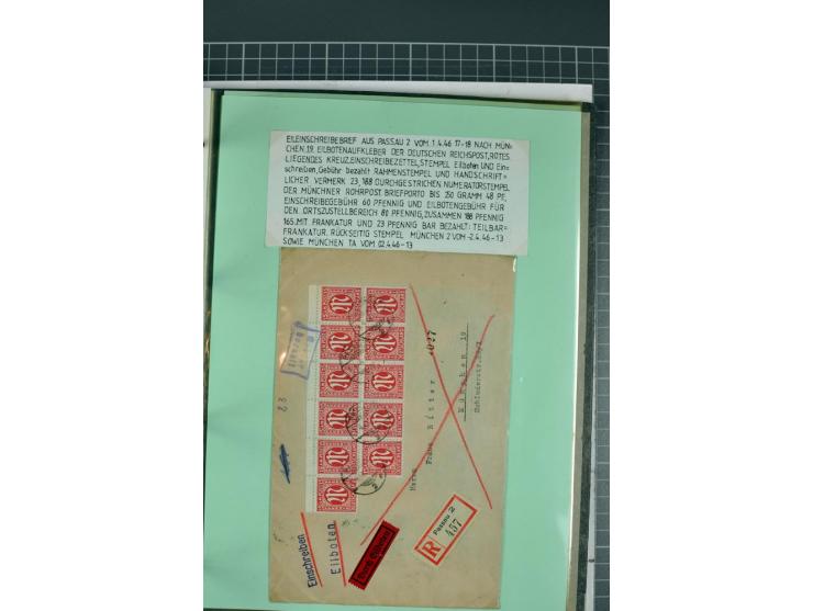 1828/1995, sehr umfangreiche Ausstellungs-Sammlung "Die Eilboten-Post" ab Vorphila in 11 Alben mit einigen hundert Briefen, K