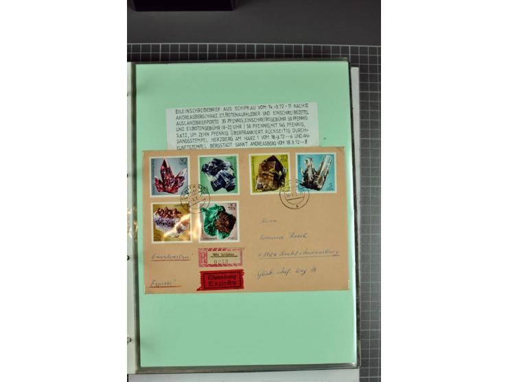 1828/1995, sehr umfangreiche Ausstellungs-Sammlung "Die Eilboten-Post" ab Vorphila in 11 Alben mit einigen hundert Briefen, K