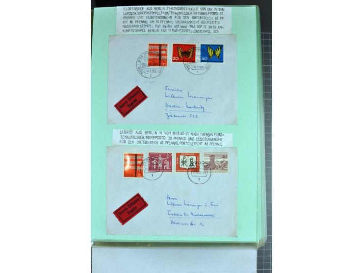 1828/1995, sehr umfangreiche Ausstellungs-Sammlung "Die Eilboten-Post" ab Vorphila in 11 Alben mit einigen hundert Briefen, K
