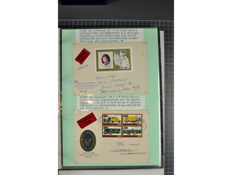 1828/1995, sehr umfangreiche Ausstellungs-Sammlung "Die Eilboten-Post" ab Vorphila in 11 Alben mit einigen hundert Briefen, K
