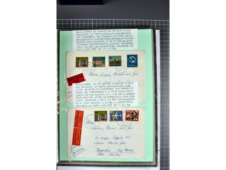 1828/1995, sehr umfangreiche Ausstellungs-Sammlung "Die Eilboten-Post" ab Vorphila in 11 Alben mit einigen hundert Briefen, K