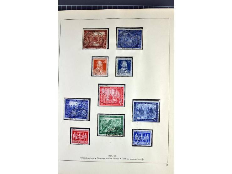 1945/70, vorwiegend postfrische Sammlung mit guten Sammlungen ab SBZ mit u.a. Mi.-Nr. 41 und Block 1x, 2t, 4, 5X/Y postfrisch