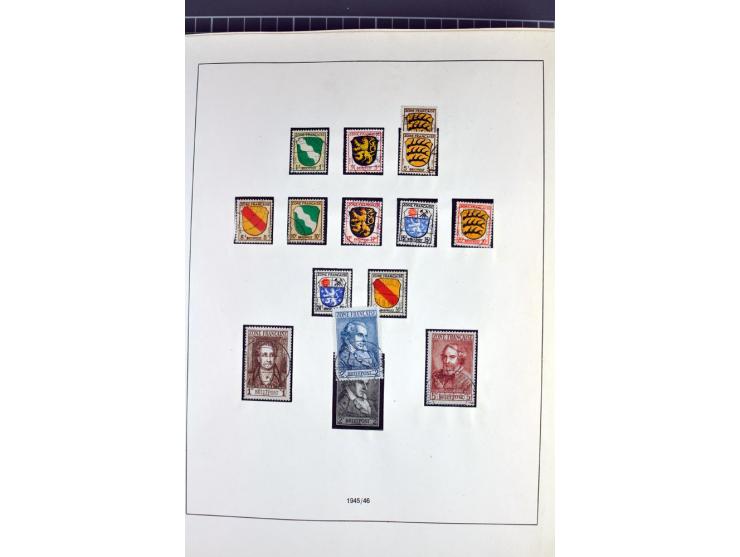 1945/70, vorwiegend postfrische Sammlung mit guten Sammlungen ab SBZ mit u.a. Mi.-Nr. 41 und Block 1x, 2t, 4, 5X/Y postfrisch