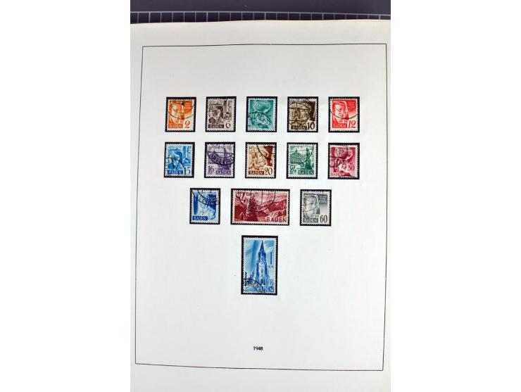 1945/70, vorwiegend postfrische Sammlung mit guten Sammlungen ab SBZ mit u.a. Mi.-Nr. 41 und Block 1x, 2t, 4, 5X/Y postfrisch