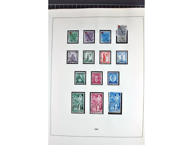 1945/70, vorwiegend postfrische Sammlung mit guten Sammlungen ab SBZ mit u.a. Mi.-Nr. 41 und Block 1x, 2t, 4, 5X/Y postfrisch