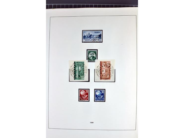 1945/70, vorwiegend postfrische Sammlung mit guten Sammlungen ab SBZ mit u.a. Mi.-Nr. 41 und Block 1x, 2t, 4, 5X/Y postfrisch