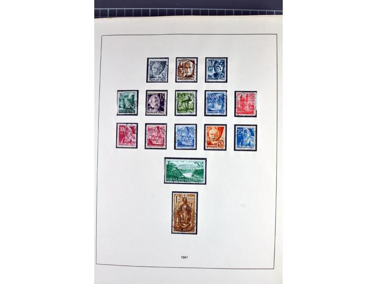 1945/70, vorwiegend postfrische Sammlung mit guten Sammlungen ab SBZ mit u.a. Mi.-Nr. 41 und Block 1x, 2t, 4, 5X/Y postfrisch