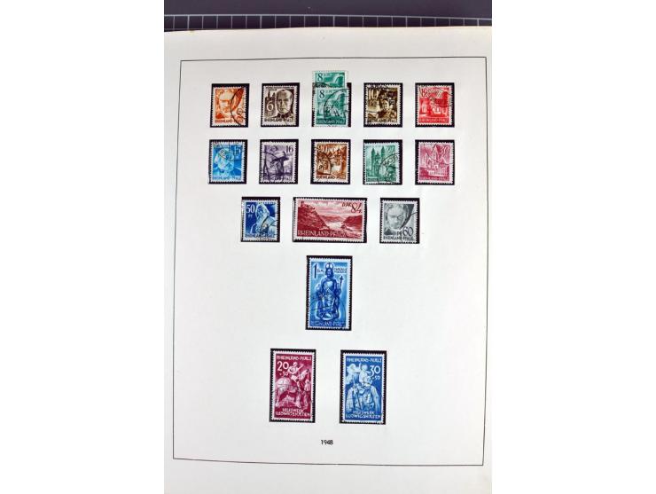1945/70, vorwiegend postfrische Sammlung mit guten Sammlungen ab SBZ mit u.a. Mi.-Nr. 41 und Block 1x, 2t, 4, 5X/Y postfrisch