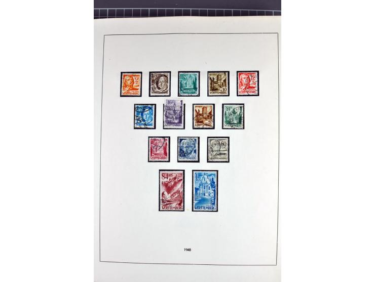 1945/70, vorwiegend postfrische Sammlung mit guten Sammlungen ab SBZ mit u.a. Mi.-Nr. 41 und Block 1x, 2t, 4, 5X/Y postfrisch