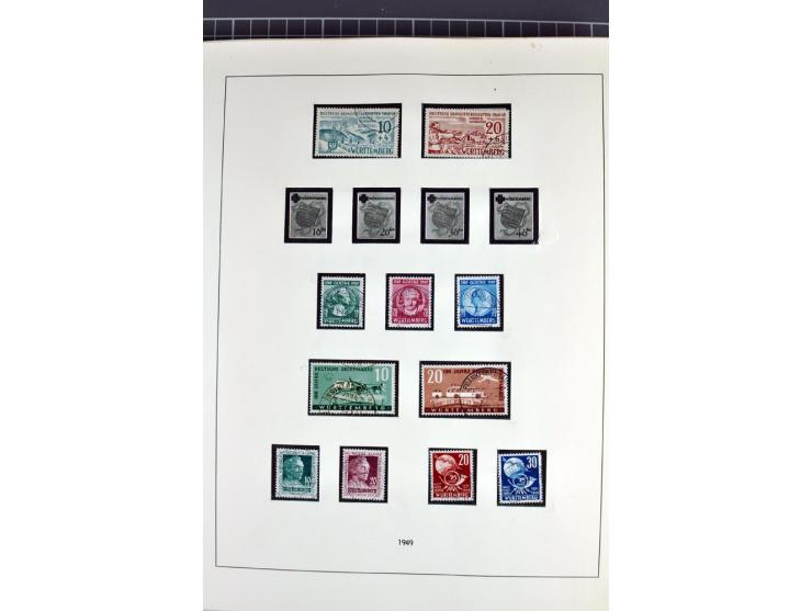 1945/70, vorwiegend postfrische Sammlung mit guten Sammlungen ab SBZ mit u.a. Mi.-Nr. 41 und Block 1x, 2t, 4, 5X/Y postfrisch