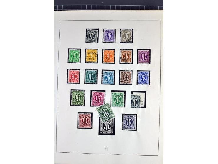 1945/70, vorwiegend postfrische Sammlung mit guten Sammlungen ab SBZ mit u.a. Mi.-Nr. 41 und Block 1x, 2t, 4, 5X/Y postfrisch
