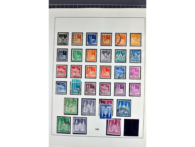 1945/70, vorwiegend postfrische Sammlung mit guten Sammlungen ab SBZ mit u.a. Mi.-Nr. 41 und Block 1x, 2t, 4, 5X/Y postfrisch