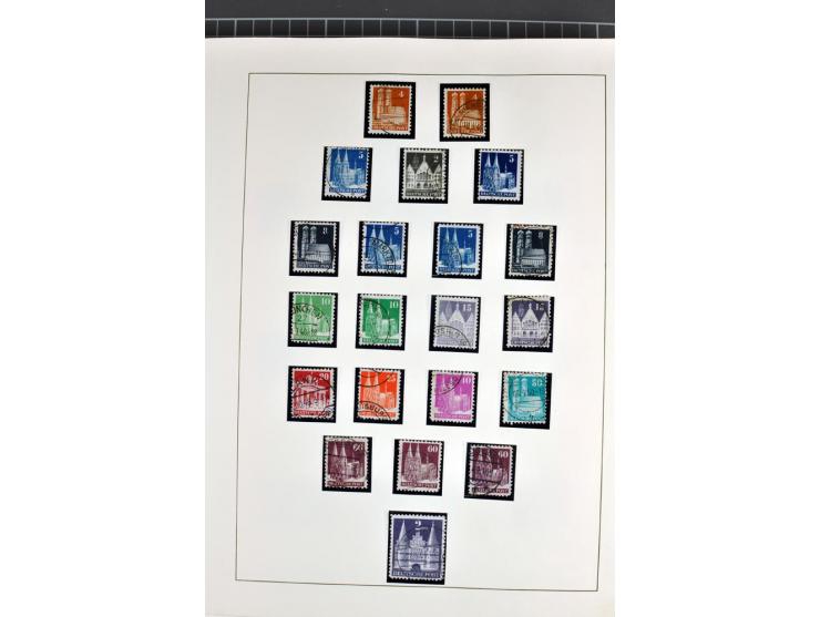 1945/70, vorwiegend postfrische Sammlung mit guten Sammlungen ab SBZ mit u.a. Mi.-Nr. 41 und Block 1x, 2t, 4, 5X/Y postfrisch