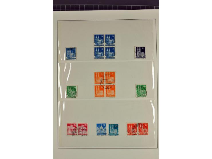 1945/70, vorwiegend postfrische Sammlung mit guten Sammlungen ab SBZ mit u.a. Mi.-Nr. 41 und Block 1x, 2t, 4, 5X/Y postfrisch