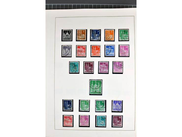 1945/70, vorwiegend postfrische Sammlung mit guten Sammlungen ab SBZ mit u.a. Mi.-Nr. 41 und Block 1x, 2t, 4, 5X/Y postfrisch