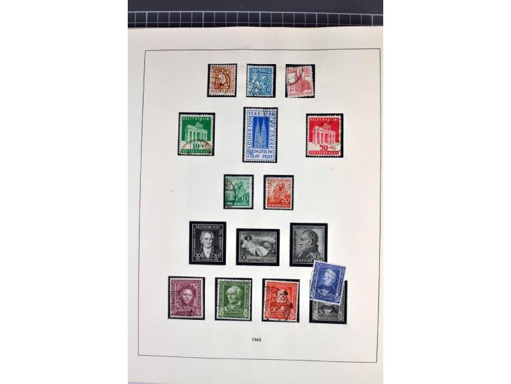 1945/70, vorwiegend postfrische Sammlung mit guten Sammlungen ab SBZ mit u.a. Mi.-Nr. 41 und Block 1x, 2t, 4, 5X/Y postfrisch