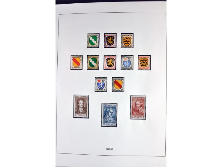 1945/70, vorwiegend postfrische Sammlung mit guten Sammlungen ab SBZ mit u.a. Mi.-Nr. 41 und Block 1x, 2t, 4, 5X/Y postfrisch