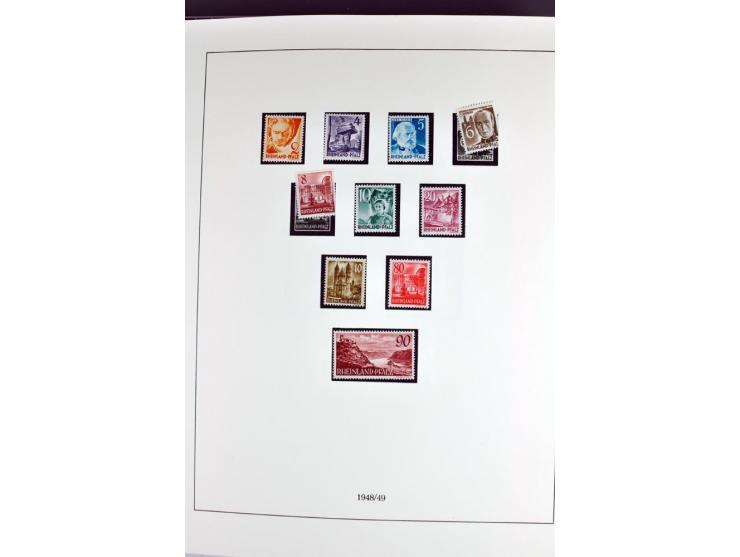 1945/70, vorwiegend postfrische Sammlung mit guten Sammlungen ab SBZ mit u.a. Mi.-Nr. 41 und Block 1x, 2t, 4, 5X/Y postfrisch