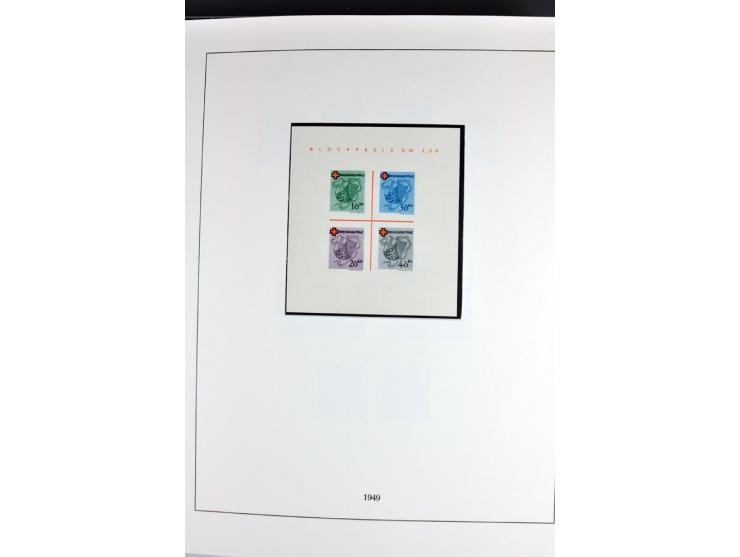 1945/70, vorwiegend postfrische Sammlung mit guten Sammlungen ab SBZ mit u.a. Mi.-Nr. 41 und Block 1x, 2t, 4, 5X/Y postfrisch