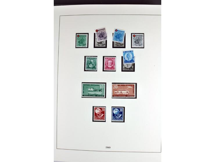 1945/70, vorwiegend postfrische Sammlung mit guten Sammlungen ab SBZ mit u.a. Mi.-Nr. 41 und Block 1x, 2t, 4, 5X/Y postfrisch