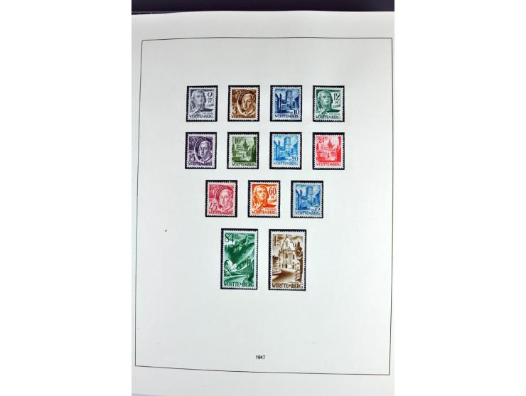 1945/70, vorwiegend postfrische Sammlung mit guten Sammlungen ab SBZ mit u.a. Mi.-Nr. 41 und Block 1x, 2t, 4, 5X/Y postfrisch