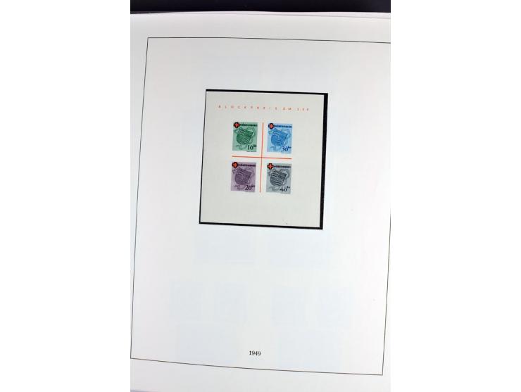 1945/70, vorwiegend postfrische Sammlung mit guten Sammlungen ab SBZ mit u.a. Mi.-Nr. 41 und Block 1x, 2t, 4, 5X/Y postfrisch