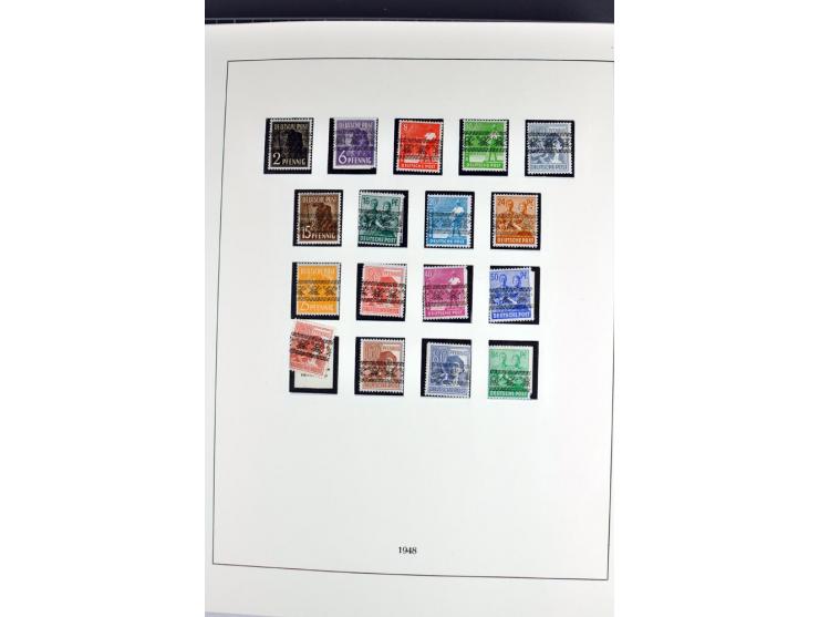 1945/70, vorwiegend postfrische Sammlung mit guten Sammlungen ab SBZ mit u.a. Mi.-Nr. 41 und Block 1x, 2t, 4, 5X/Y postfrisch