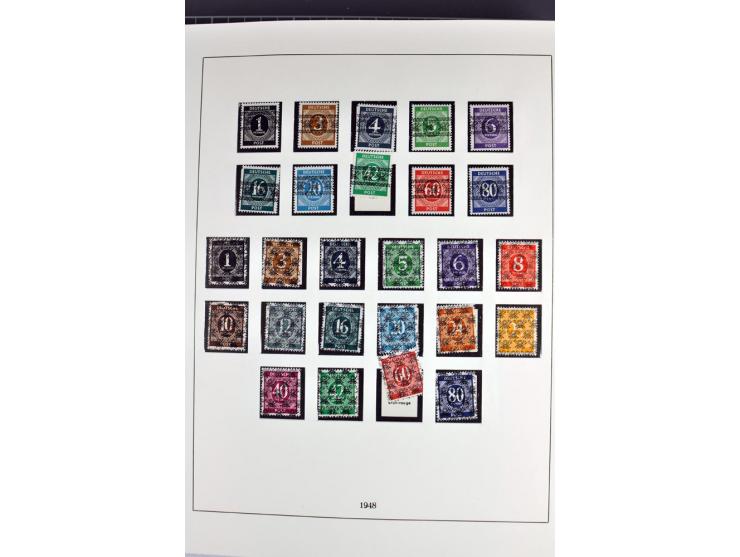 1945/70, vorwiegend postfrische Sammlung mit guten Sammlungen ab SBZ mit u.a. Mi.-Nr. 41 und Block 1x, 2t, 4, 5X/Y postfrisch