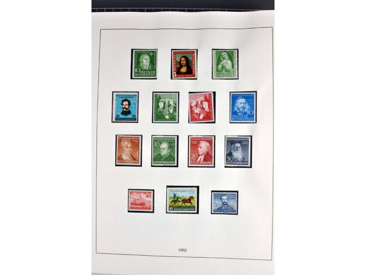 1945/70, vorwiegend postfrische Sammlung mit guten Sammlungen ab SBZ mit u.a. Mi.-Nr. 41 und Block 1x, 2t, 4, 5X/Y postfrisch