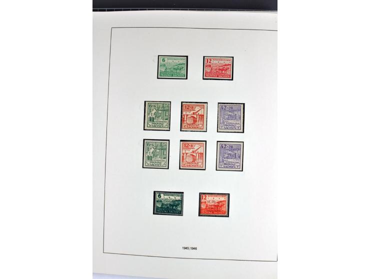 1945/70, vorwiegend postfrische Sammlung mit guten Sammlungen ab SBZ mit u.a. Mi.-Nr. 41 und Block 1x, 2t, 4, 5X/Y postfrisch