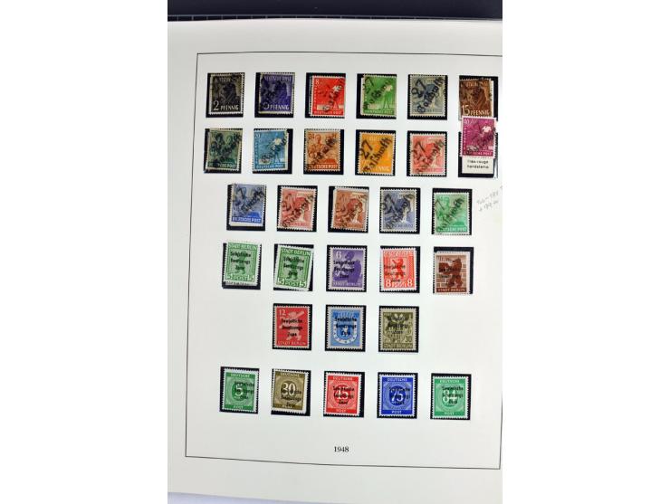 1945/70, vorwiegend postfrische Sammlung mit guten Sammlungen ab SBZ mit u.a. Mi.-Nr. 41 und Block 1x, 2t, 4, 5X/Y postfrisch