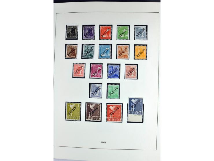 1945/70, vorwiegend postfrische Sammlung mit guten Sammlungen ab SBZ mit u.a. Mi.-Nr. 41 und Block 1x, 2t, 4, 5X/Y postfrisch