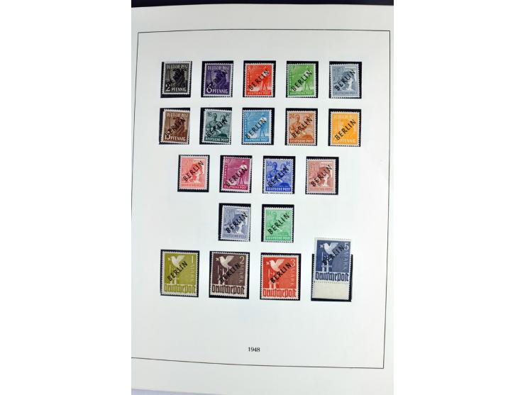 1945/70, vorwiegend postfrische Sammlung mit guten Sammlungen ab SBZ mit u.a. Mi.-Nr. 41 und Block 1x, 2t, 4, 5X/Y postfrisch