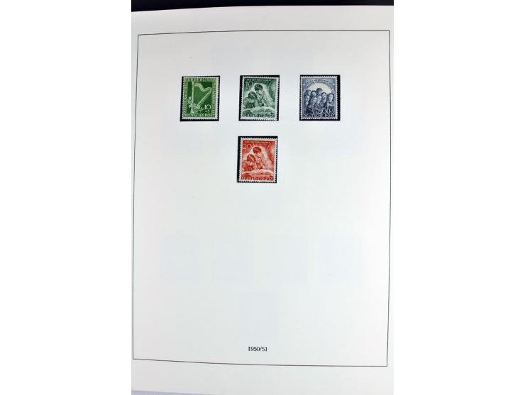 1945/70, vorwiegend postfrische Sammlung mit guten Sammlungen ab SBZ mit u.a. Mi.-Nr. 41 und Block 1x, 2t, 4, 5X/Y postfrisch