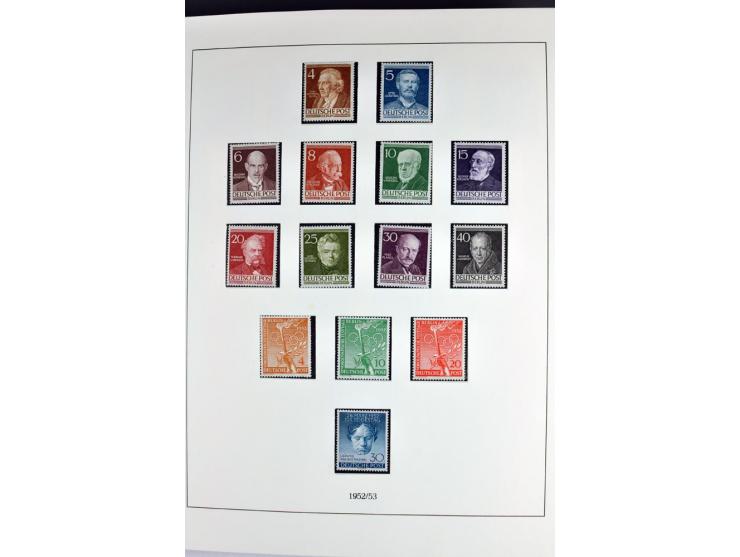 1945/70, vorwiegend postfrische Sammlung mit guten Sammlungen ab SBZ mit u.a. Mi.-Nr. 41 und Block 1x, 2t, 4, 5X/Y postfrisch