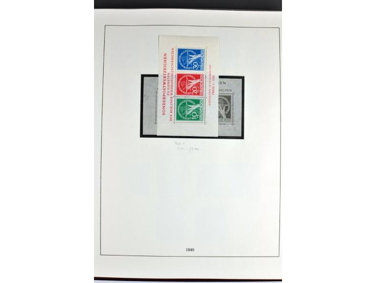 1945/82 (ca.), postfrische und ungebrauchte Sammlung, Bund, Berlin und DDR in den Hauptnummern wohl kpl., dazu schöner Teil A
