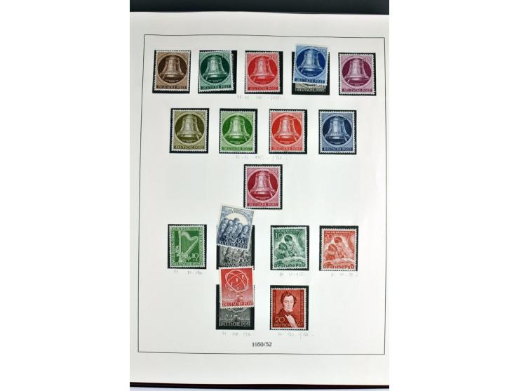 1945/82 (ca.), postfrische und ungebrauchte Sammlung, Bund, Berlin und DDR in den Hauptnummern wohl kpl., dazu schöner Teil A
