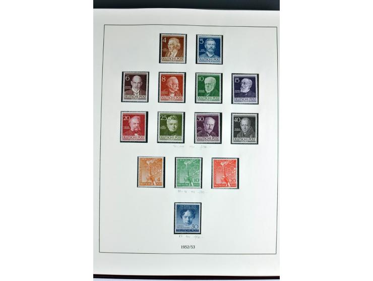 1945/82 (ca.), postfrische und ungebrauchte Sammlung, Bund, Berlin und DDR in den Hauptnummern wohl kpl., dazu schöner Teil A