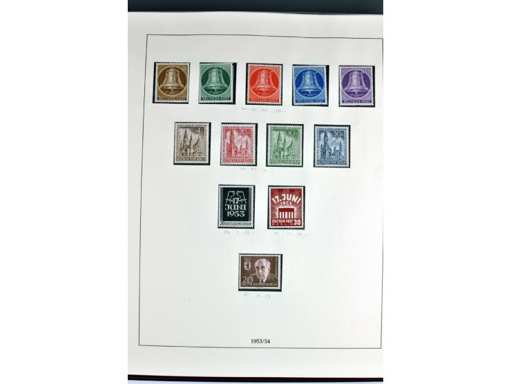 1945/82 (ca.), postfrische und ungebrauchte Sammlung, Bund, Berlin und DDR in den Hauptnummern wohl kpl., dazu schöner Teil A
