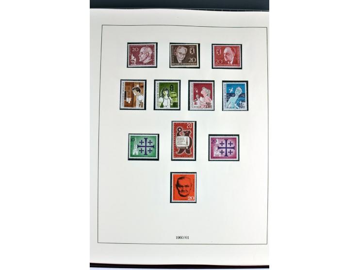 1945/82 (ca.), postfrische und ungebrauchte Sammlung, Bund, Berlin und DDR in den Hauptnummern wohl kpl., dazu schöner Teil A