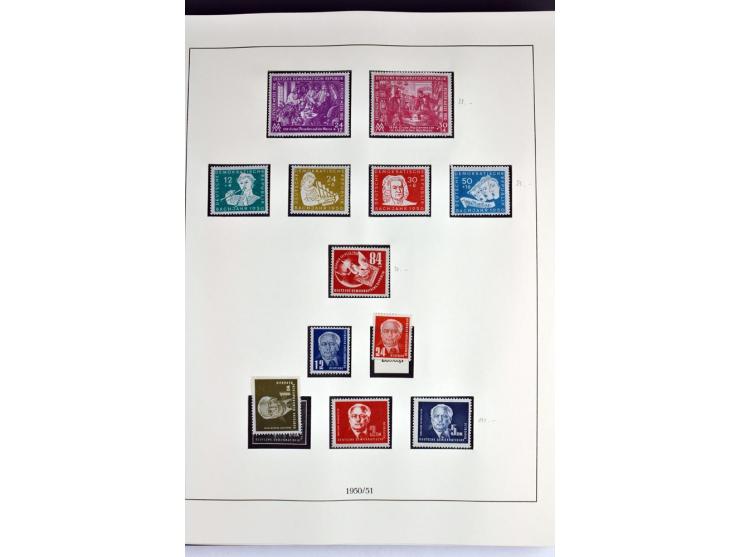 1945/82 (ca.), postfrische und ungebrauchte Sammlung, Bund, Berlin und DDR in den Hauptnummern wohl kpl., dazu schöner Teil A