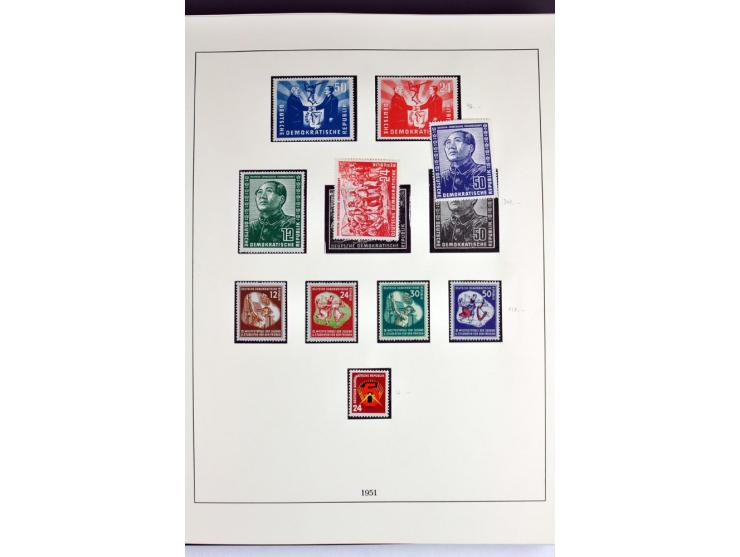 1945/82 (ca.), postfrische und ungebrauchte Sammlung, Bund, Berlin und DDR in den Hauptnummern wohl kpl., dazu schöner Teil A
